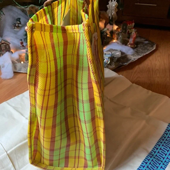 Authentic TORY BURCH Leather/Mesh Logo tote - Picture 10 of 14